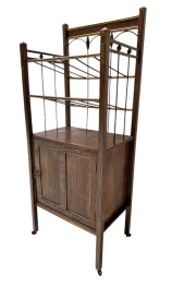 Arts & Crafts Art Nouveau Magazine Stand by Meubelmagazijn Rembrandt Amsterdam